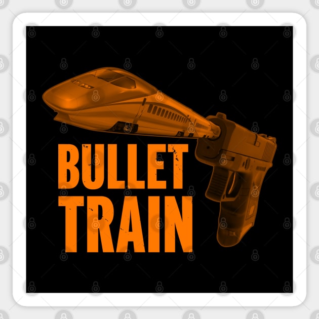 Cool Awesome Bullet Train Original Photographic Gun Art For Gun Fans Sticker by BoggsNicolas